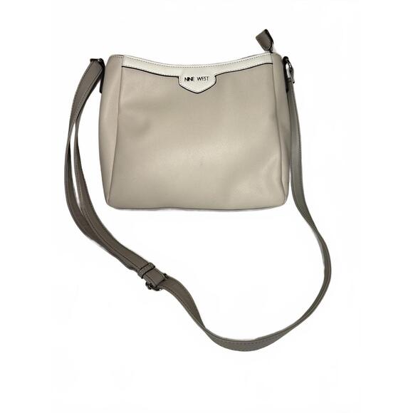NINE WEST Farrahh Medium Swing Crossbody Milk Multi - Picture 1 of 8